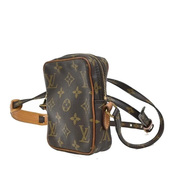 LOUIS VUITTON LV Mini Danube Shoulder Bag Monogram Leather Brown M45268 64EE895 - Picture 2 of 14